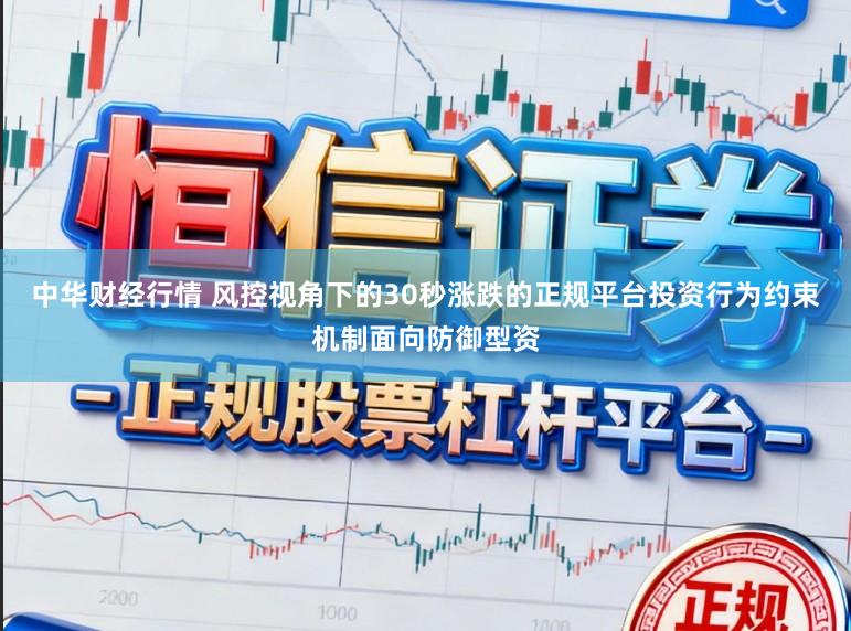 中华财经行情 风控视角下的30秒涨跌的正规平台投资行为约束机制面向防御型资