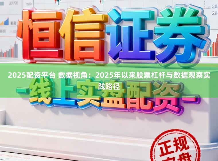 2025配资平台 数据视角:2025年以来股票杠杆与数据观察实践路径